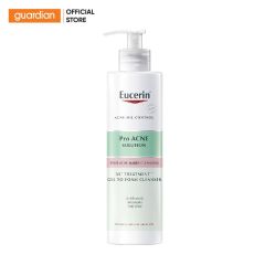 GEL RỬA MẶT EUCERIN CHO DA MỤN PROACNE SOLUTION 3X TREATMENT ++ GEL TO FOAM CLEANSER 400ML
