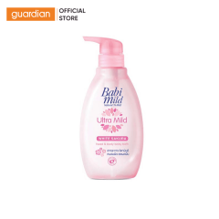 Sữa Tắm Gội Babi Mild White Sakura Chai 400Ml