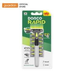 Dao Cạo Râu Dorco Rapid TNA4007-B 1 Cán 7 Đầu Thay