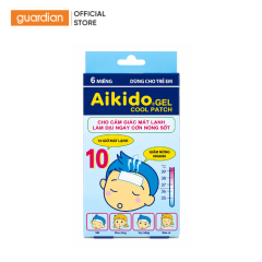 Miếng Dán Hạ Sốt Aikido Gel Cool Hộp 6 Miếng