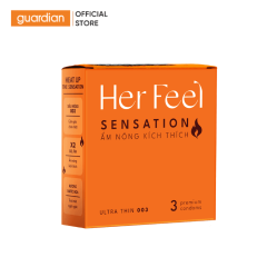 Bao Cao Su Her Feel Sensation 0.03mm - Hộp 3 Cái