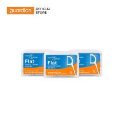 Tăm chỉ nha khoa sợi phẳng Mannings Guardian Flat Thread Dental Flosser 50 C&acirc;y x 3