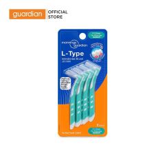 Bàn chải kẽ răng chữ L 1.0 mm 9 cây Mannings Guardian L-Type Interdental Brush 1.0 mm