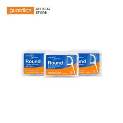 Tăm chỉ nha khoa sợi tròn Mannings Guardian Round Thread Dental Flosser 50 Cây x 3