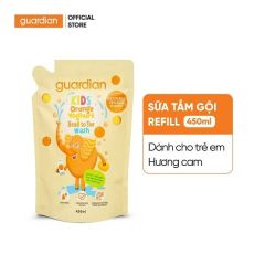 Sữa Tắm Gội Toàn Thân Cho Trẻ Em Guardian Kids Head To Toe Wash Orange Hương Cam Túi Refill 450ml