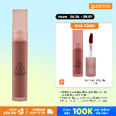 Son Kem 3CE Blur Water Tint #Laydown Hồng Đào Nude 4,6Gr