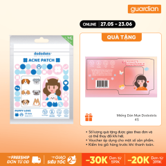 Miếng Dán Mụn Nhiều Màu Sắc Dododots Acne Patch Puppy Love Hình Cún Con 20 Cái