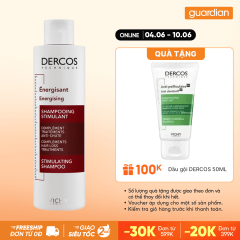 Dầu Gội Giảm Gãy Rụng Vichy Dercos Cho Da Đầu Nhạy Cảm 200ml