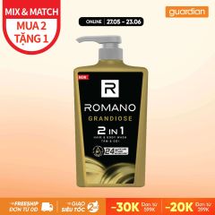 Tắm Gội 2In1 Hương Nước Hoa Romano Grandiose 650gr