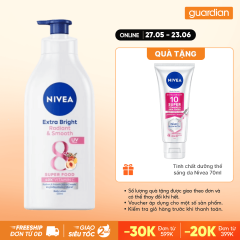 Sữa Dưỡng Thể Dưỡng Sáng Nivea Extra Bright Radiant & Smooth