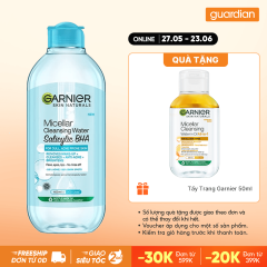 Nước Tẩy Trang Cho Da Dầu Mụn Micellar Water Garnier 400Ml