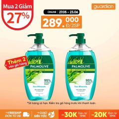 SỮA TẮM PALMOLIVE NATURALS KHOÁNG BIỂN TƯƠI MÁT DẠNG GEL 1L