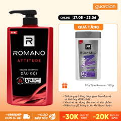 Dầu Gội Hương Nước Hoa Tóc Chắc Khoẻ Romano Attitude 650g