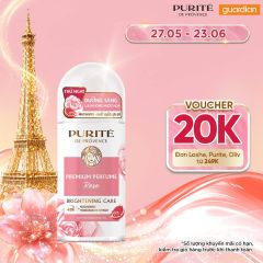 Lăn Khử Mùi Dưỡng Sáng PURITÉ Hương Nước Hoa Cao Cấp Hoa Hồng 50ML