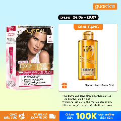 Kem Nhuộm Tóc Phủ Bạc L'Oreal Paris Haircolor Excellence 3 Nâu Đen Tự Nhiên 172ml