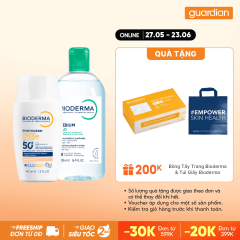 Combo 1 BIODERMA SCN SPF50+ 40ML (CO MAU) & 1 BIODERMA NTT DA HON HOP DAU 500ML
