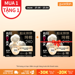 BVS Kotex Mặt Bông Cotton Siêu Mỏng Cánh 24cm 16 Miếng