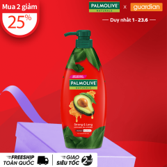 Dầu Gội Kèm Dầu Xả Cho Tóc Dài Mượt Chắc Khỏe Palmolive Naturals Strong & Long Avocado & Honey Chiết Xuất Thiên Nhiên Từ Dầu Trái Bơ Và Mật Ong 600ml