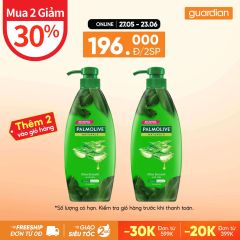 Dầu Gội Kèm Xả Dưỡng Tóc Siêu Mượt Thiên Nhiên Palmolive Naturals Ultra Smooth Aloe Vera Chiết Xuất Từ Nha Đam 600ml
