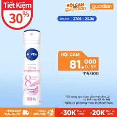 Xịt Ngăn Mùi Nữ Giúp Trắng Mịn Mờ Vết Thâm Nivea 150Ml