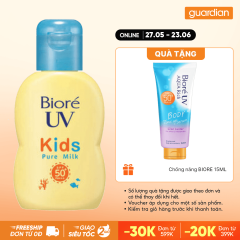Sữa Chống Nắng Bioré Dịu Nhẹ Cho Trẻ Em Uv Kids Pure Milk SPF50+ PA+++ 70ml