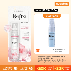 Xịt Khử Mùi Hồng Mộc Lan Natural Rosa Magnolia Refre 30Ml