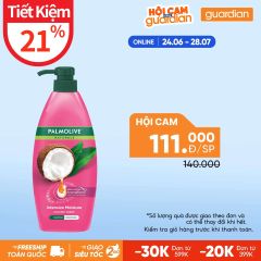 Dầu Gội Kèm Dầu Xả Dưỡng Ẩm Bổ Sung Từ Sữa Dừa Chiết Xuất Thiên Nhiên Palmolive Naturals Intensive Moisture Coconut Cream 600ml 