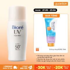 Sữa Chống Nắng Sáng Mịn Kiềm Dầu Biore Perfect Face Milk 30Ml