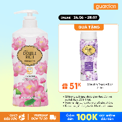 Sữa Tắm Double Rich Glowing Lotus Dưỡng Ẩm Da Hương Hoa Sen 550G