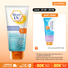 Serum Chống Nắng Dưỡng Thể Kháng Bụi Mát Lạnh Biore Uv Spf50+/Pa+++ 150Ml