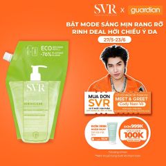 Gel Rửa Mặt Giúp Làm Sạch Và Thông Thoáng Lỗ Chân Lông Dành Cho Da Dầu Mụn SVR Sebiaclear Gel Moussant Dạng Túi Refill 400ml