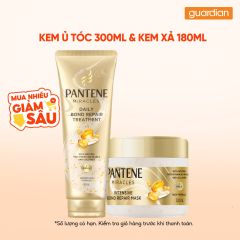 Combo 1 PANTENE KEM U TOC CHUYEN SAU 300ML & 1 PANTENE KEM XA SERUM HANG NGAY 180ML