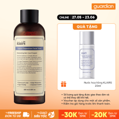 Nước Hoa Hồng Dưỡng Ẩm Da Và Làm Mềm Da Supple Preparation Facial Toner Dear Klairs 180Ml