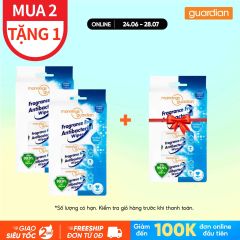 KHĂN ƯỚT KHÔNG HƯƠNG MINI MANNINGS GUARDIAN 8 TỜ X 6 GÓI