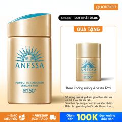 Sữa Chống Nắng Dưỡng Da Kiềm Dầu Bảo Vệ Hoàn Hảo Anessa Perfect Uv Sunscreen Skincare Milk Spf50+ Pa++++ 60Ml