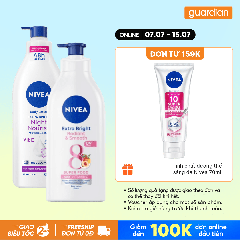 Combo 1 NIVEA SDT TRANG DA DEM 350ML & 1 NIVEA SDT RADIANT & SMOOTH 350ML