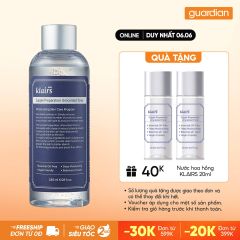 Nước Hoa Hồng Không Mùi Dưỡng Ẩm Và Làm Mềm Da Dear Klairs Supple Preparation Unscented Toner 180Ml