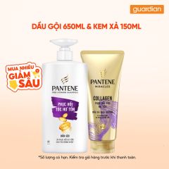 Combo 1 PANTENE DG PHUC HOI HU TON 650ML & 1 PANTENE KX 3PDK CSOC HU TON 150ML