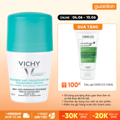Lăn Khử Mùi Và Khô Thoáng Vùng Da Dưới Cánh Tay 48H Vichy Anti - Perspirant Cho Da Nhạy Cảm 50ml