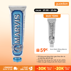 Kem Đánh Răng Sảng Khoái Dài Lâu Chiết Xuất Dưa Gang Marvis Aquatic Mint 85ml