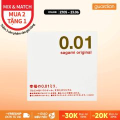 Bao Cao Su Original 0,01 Siêu Mỏng Siêu Dai Sagami 1 Cái