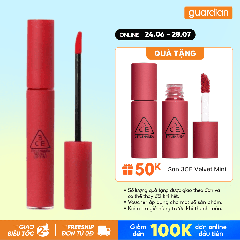 Son Kem L&igrave; 3CE Velvet Lip Tint #Best Ever Đỏ Thuần 4Gr