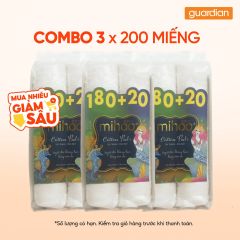 Combo 3 MIHOO BONG TAY TRANG 200 MIENG