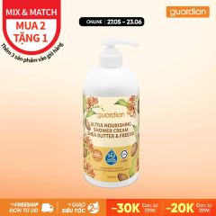 Sữa Tắm Dạng Kem Dưỡng Ẩm Guardian Ultra Nourishing Shea Butter & Freesia Shower Cream Bơ Hạt Mỡ & Hoa Lan Tiên 1000Ml