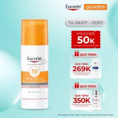 Kem Chống Nắng Dưỡng Ẩm Giúp Hỗ Trợ Sáng Da Eucerin Sun Serum Double Whitening Spf50+ 50Ml