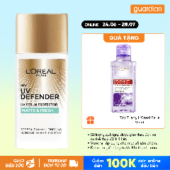 Kem Chống Nắng Kiềm Dầu Thoáng Mịn Da L'Oréal Paris Uv Defender Matte & Fresh Spf50+ Pa++++ 50Ml