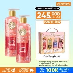 Combo 2 Sữa Tắm Nhũ Hương Nước Hoa Purité D'Allure Tươi Mới Little Secrets 500ML