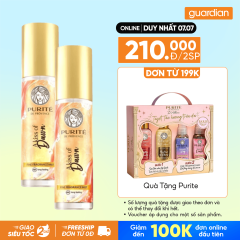 Combo 2 Xịt Thơm Body Mist Purité Hương Nước Hoa Cao Cấp A Kiss Of Dawn Lưu Hương 48H 100ML