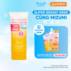 Sữa Dưỡng Thể Chống Nắng UV SPF50+PA++++ Mizumi Bright Body Serum Fragrance Free 180 ml