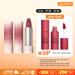 Son Sáp Mịn Lì 3CE Cashmere Hug Lipstick #10 Dreamy - Hồng Mơ 3.5G